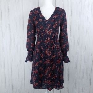ANN TAYLOR - Navy & Red Floral Dress - New w Tags